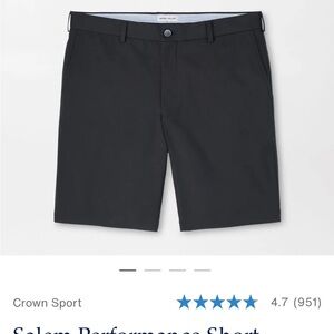 NWOT Peter Miller Crown Sport Men's Black Shorts Sz 36